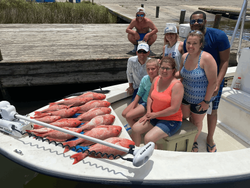 Group of 7 people fishing in FL
