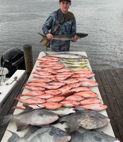Catching 5 king mackerel fish in FL
