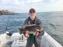 A person fishing in Norfolk