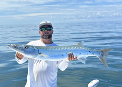 A great barracuda, a 39-inch fish, caught while fishing in FL