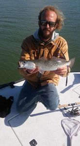 Spotted weakfish caught while fishing in FL
