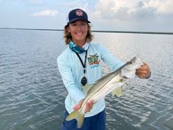 One person fishing at South Padre Island