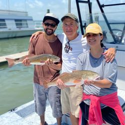 Two redfish caught at South Padre Island