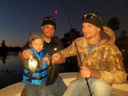 Three people fishing in Leesburg