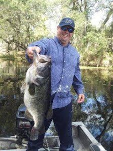 A lone angler fishing in Florida