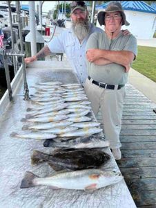 Two people fishing in Biloxi