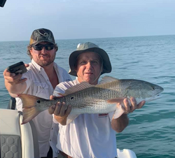 Redfish, a 27-inch fish, caught while fishing in NC