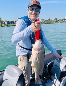 One person fishing in Huron