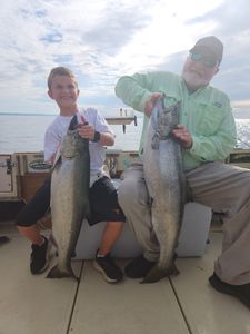 Happy clients of St. Catharines fishing charters