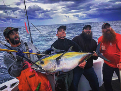 Blackfin Tuna, a 25-inch fish, caught by 4 people in Wanchese