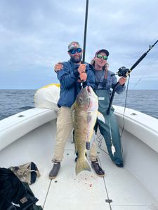 Two people fishing in North Carolina