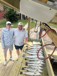 5 spotted weakfish caught fishing in Port Isabel
