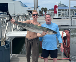 The bit is on! King Mackerel fishing near me! 