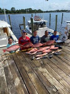 Deep Sea Fishing for Snapper in Carrabelle FL