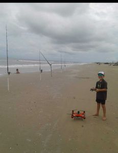 Person fishing at Gilchrist location