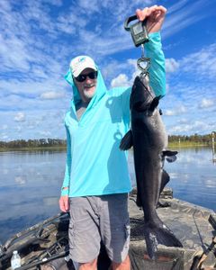 One person fishing in the Crystal River