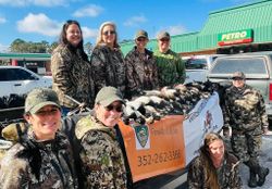Eight people fishing in Crystal River