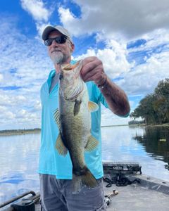 Caught a Florida Bass, a 28-inch freshwater fish, while fishing in FL