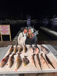 Two anglers fishing in Lafitte
