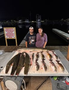 3 anglers fishing at Lafitte, Louisiana
