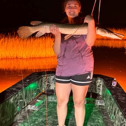 Angler fishing in Lafitte
