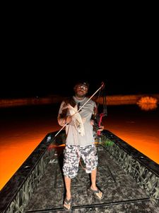 A person fishing in LA