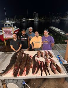 5 people fishing in Lafitte