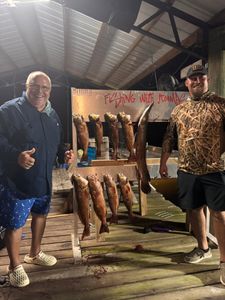 7 redfish caught while fishing in LA