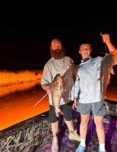 Two white catfish caught while fishing in LA