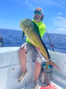 Angler enjoying a fishing trip in Pompano Beach