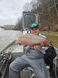 Rising Water but Steelhead Still on the Line