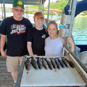 Bass morning Trout Afternoon again. 