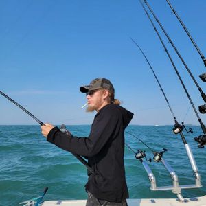 Casting for Smallmouth Bass on Lake Erie 