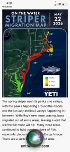 On The Water Striper report.