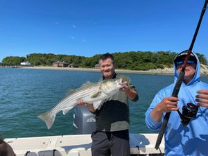 Fishing For Striped Bass in Hingham, MA