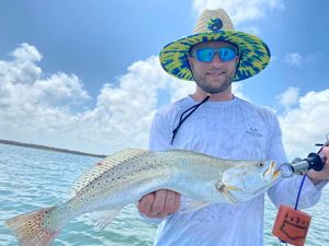 Saltwater fishing action with 3JD Lures success