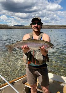 Trophy Rainbow Trout Caught In Alberta