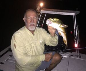 Nighttime Redfish fishing on Jacksonville, FL