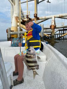 His first saltwater fish caught in Gulf Shores