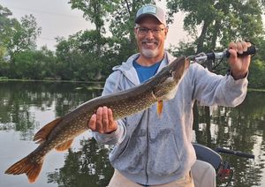 September Guided Trips on the Pine & Muskegon Rivers – Target Pike & Smallmouth!