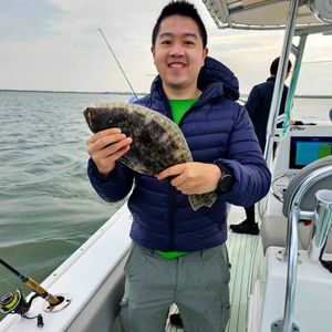 Flounder fishing in Stone Harbor waters