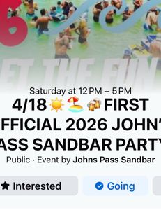 JOHNS PASS SANDBAR OPENING YEAR PARTY