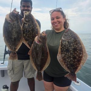 Steady action and a solid catch of keeper fluke wrapped up another successful weekend on the water.