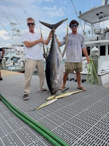 195 Pound Yellowfin Tuna Lands on the Seaducer