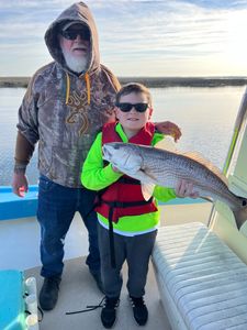 He called his first 24” ￼ red drum