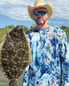 Quality Fish Only — Big Flounder on Burner Shad!