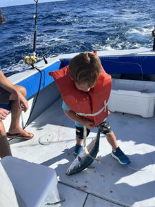 "First Saltwater Thrill: Young Cruz's Offshore Fishing Debut"
