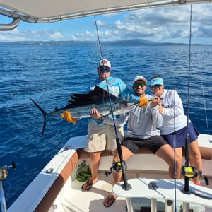 Sailfish action and smiles aboard MAKAIRA