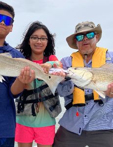 Catching solid  Redfish in Galveston, TX