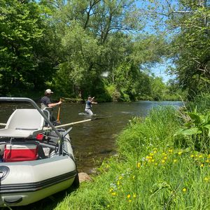 Guided Fly Fishing Trip Action